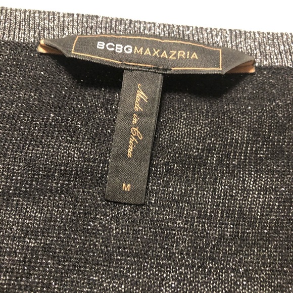 BCBG Maxazria Charcoal Metallic Mini Dress - Picture 6 of 6